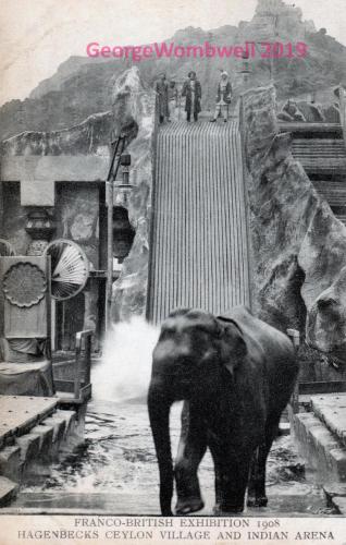 Franco-British Exhibition Hagenbachs Ceylon Village and Indian Arena 1908